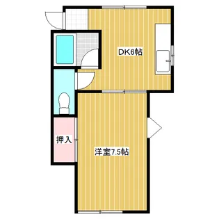 ロイヤルハイツC棟【A3号室】の間取り