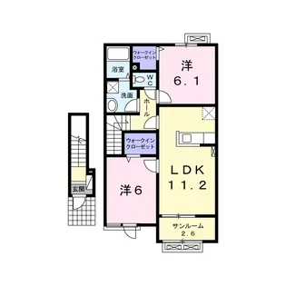 ラ ルーチェ【2階】の間取り