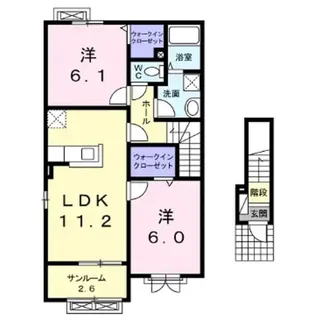 ラ ルーチェ【2階】の間取り