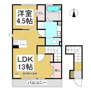 フィガレンス篠山【205号室】の間取り