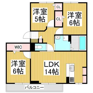 LATEST NAKAJIMA【1階】の間取り