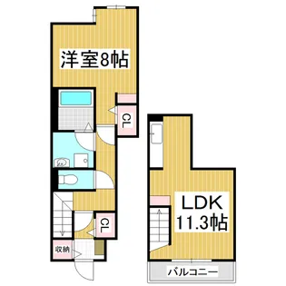 グランツⅠ【1階】の間取り