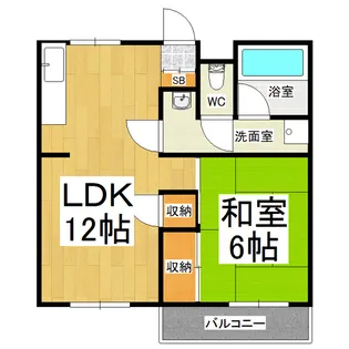 エスポワール椿【203号室】の間取り