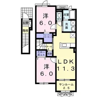 ブレッザ A【2階】の間取り