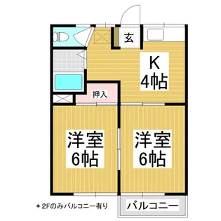コーポニコラス【102号室】の間取り
