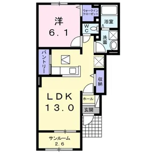 ノービレアビターレ小泉B【1階】の間取り