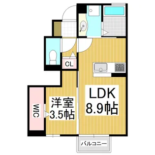 ドミール・Ⅱ【102号室】の間取り