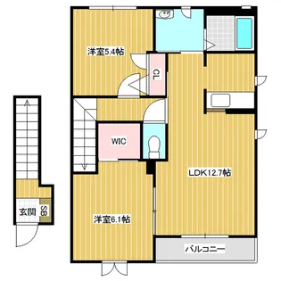 エスプワール【203号室】の間取り