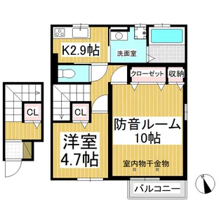 MARLON・TAKI【2階】の間取り