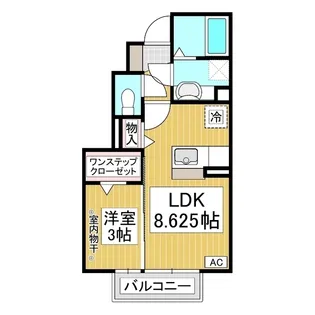 プレセダン【102号室】の間取り