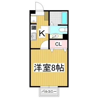 リベルコート【103号室】の間取り