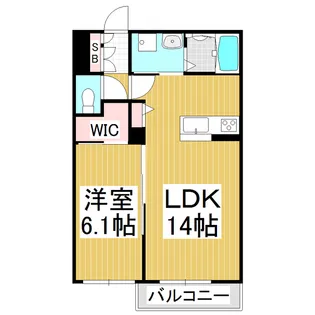 マンション旭【1階】の間取り