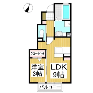 ベル・プリム【1階】の間取り