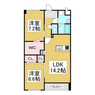 グリーンスリーブス【1階】の間取り