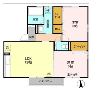 グリーンルーフ【2階】の間取り