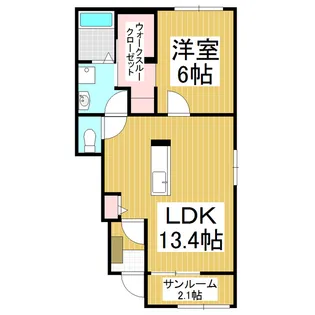 クラッセ 町尻北A【1階】の間取り