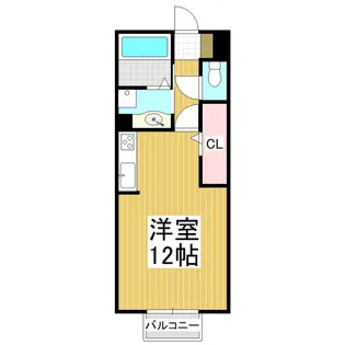 グランディールAINODA【2階】の間取り