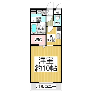コンフォーティアあさま【204号室】の間取り