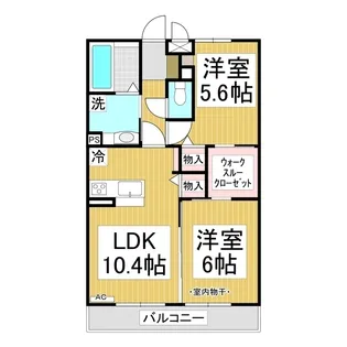 サンフラワー広田 B棟【2階】の間取り
