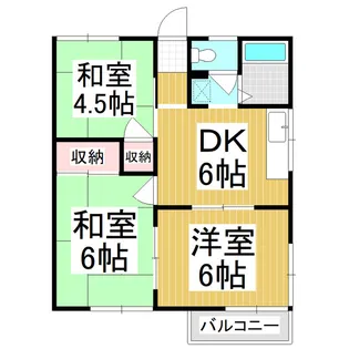 フォーブルつかま【202号室】の間取り