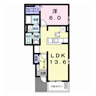 ファミーユ佐久Ⅱ【1階】の間取り