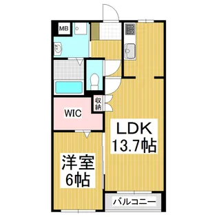 Raffine Ideal A【105号室】の間取り