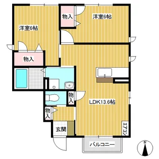 ペ・パトリ【1階】の間取り