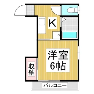 インター第一ビル【202号室】の間取り
