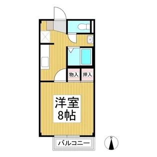 アレーテス・クレア【2階】の間取り