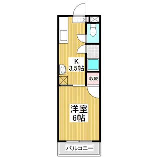 アルファⅠ【306号室】の間取り