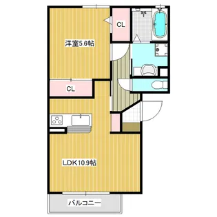 ロイヤルヴィレッティーナB棟【301号室】の間取り