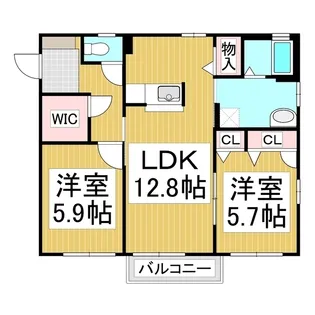 フィオーレ彩 B【1階】の間取り