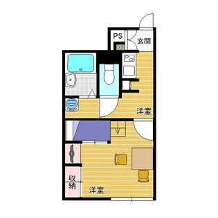 レオパレスpastoral【1階】の間取り