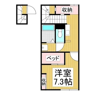 レオパレスpastoral【202号室】の間取り