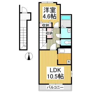 ボナール・ディアコート【2階】の間取り