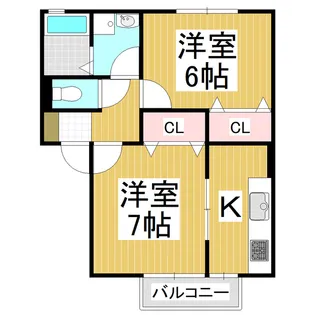 セジュール・ソシア A【1階】の間取り