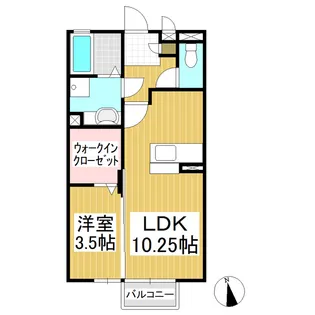 セジュールフレア【2階】の間取り