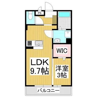 レジデンスMIYAMOTO【303号室】の間取り