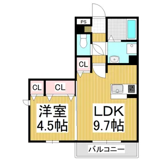 レジデンスMIYAMOTO【306号室】の間取り