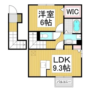 ベル稲丘【201号室】の間取り