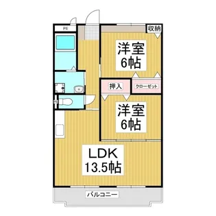 グランデュオ【302号室】の間取り