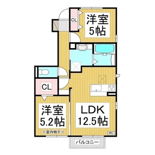 コンフォレア E【1階】の間取り