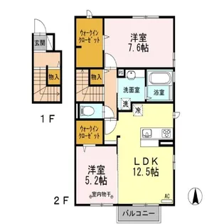コンフォレア E【2階】の間取り