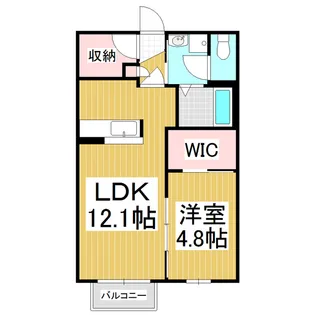 フォーシーズンA棟【102号室】の間取り