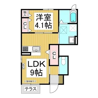 メゾン・ド・パンフェノン【1階】の間取り