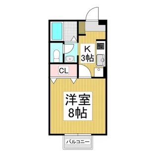 セジュール・ソシア B【1階】の間取り