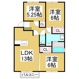 ドミール・K A【2階】の間取り