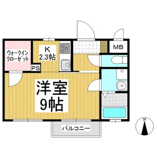 モンテ・セレッソ【201号室】の間取り