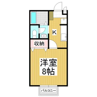 シュヴァルベ北松本【2階】の間取り