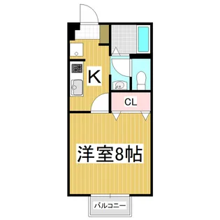 シュヴァルベ北松本【1階】の間取り